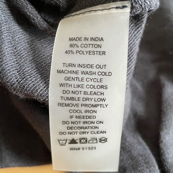 NWT VINCE CAMUTO WEEKEND black sweatshirt - Picture 6 of 11